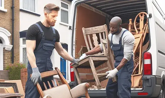 Furniture removal team in Chicago assisting with relocation