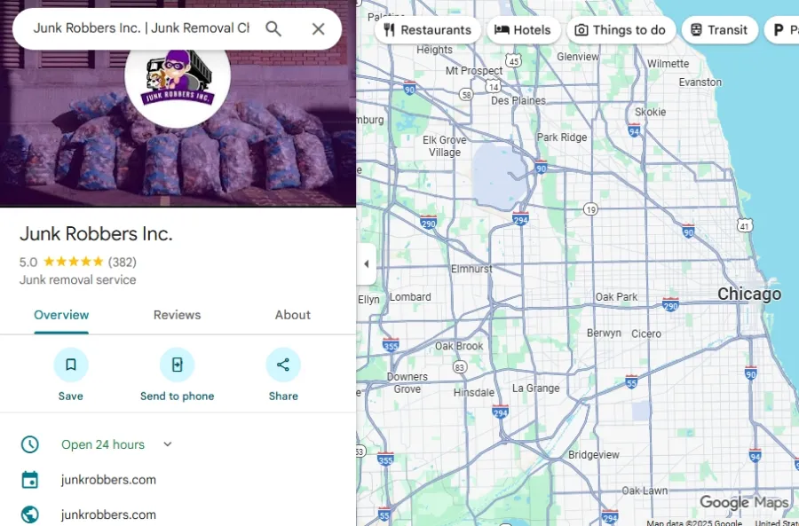 Junk Robbers Inc Google Business Profile