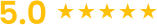 Five-star rating graphic