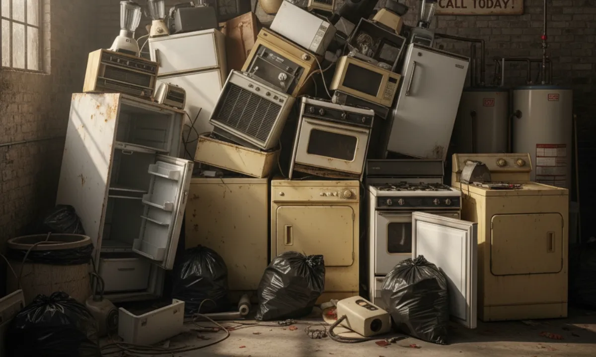 Old household appliances
