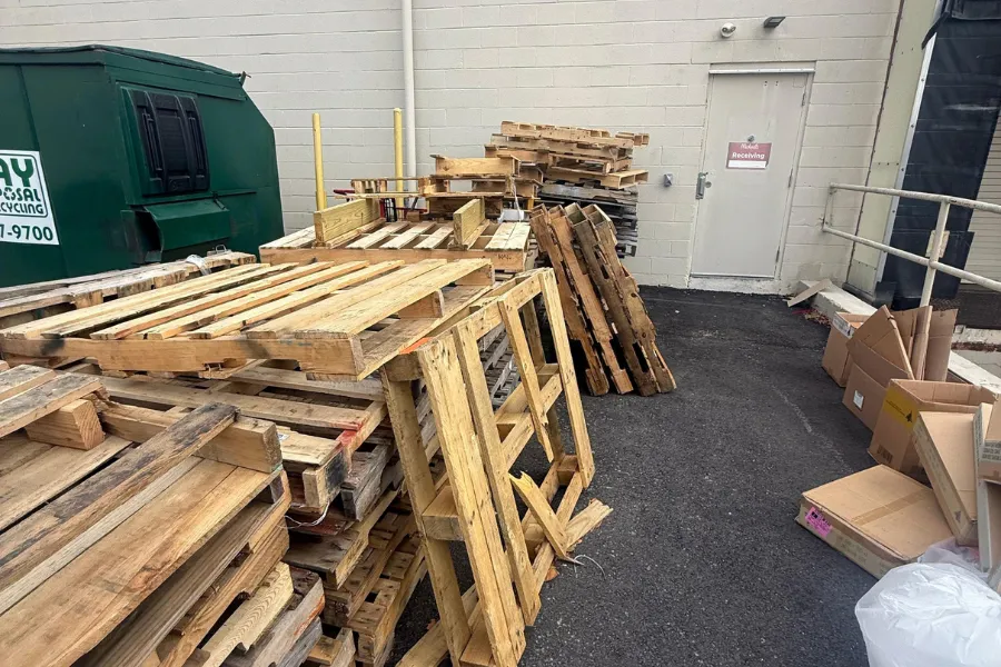 Commercial pallet removal service for Joliet area businesses