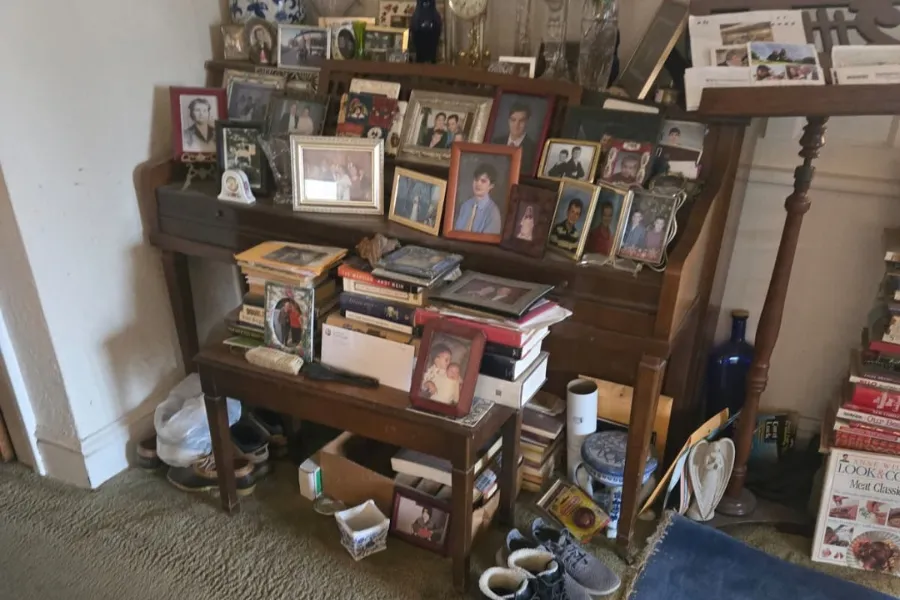 Household contents during an estate cleanout